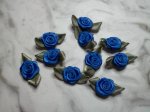 Royal Blue Fabric Flowers*